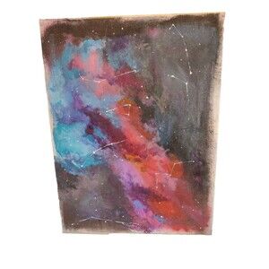 Painting on canvas unknown artist-Painting of the Constellations In The Sky